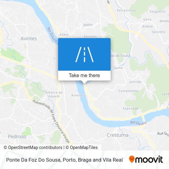 Ponte Da Foz Do Sousa mapa