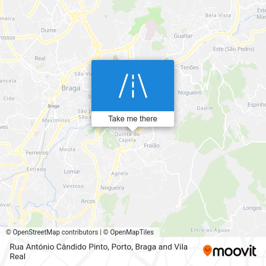 Rua António Cândido Pinto mapa