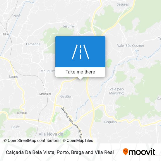 Calçada Da Bela Vista mapa