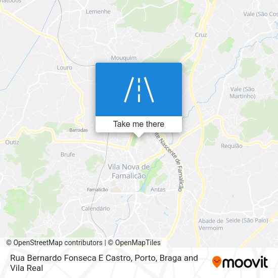 Rua Bernardo Fonseca E Castro mapa
