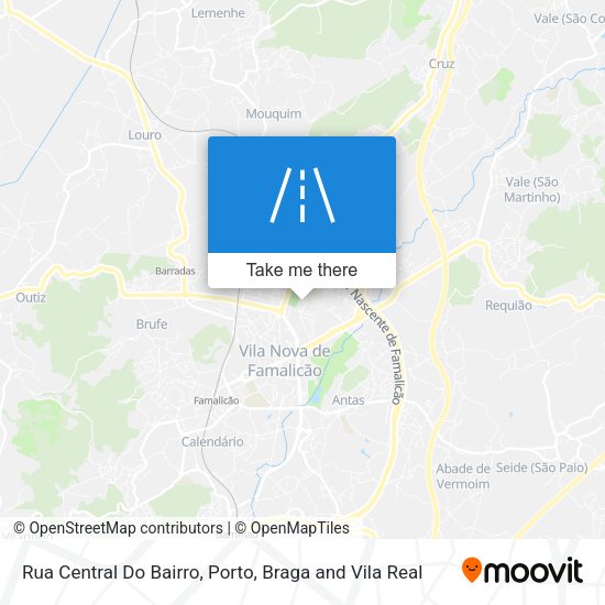 Rua Central Do Bairro mapa