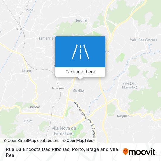 Rua Da Encosta Das Ribeiras mapa