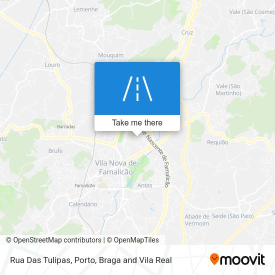 Rua Das Tulipas map