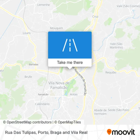 Rua Das Tulipas map