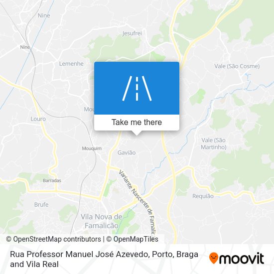 Rua Professor Manuel José Azevedo map