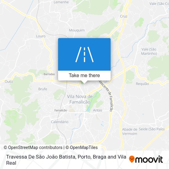 Travessa De São João Batista mapa
