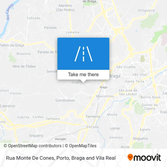 Rua Monte De Cones map