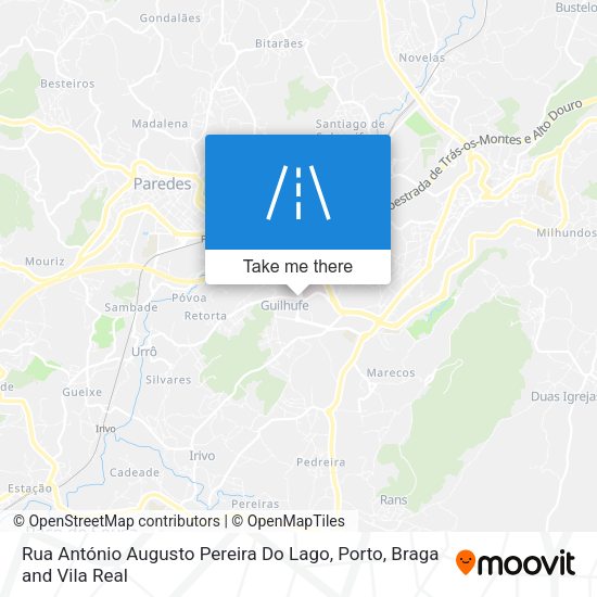 Rua António Augusto Pereira Do Lago mapa