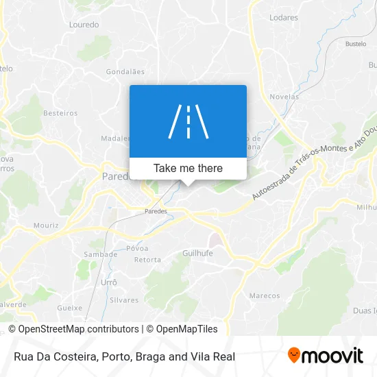 Rua Da Costeira mapa
