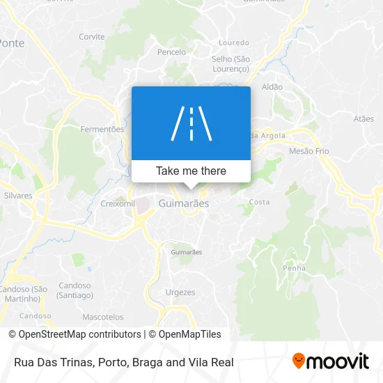 Rua Das Trinas map