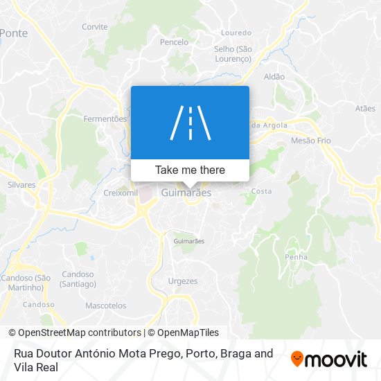 Rua Doutor António Mota Prego map