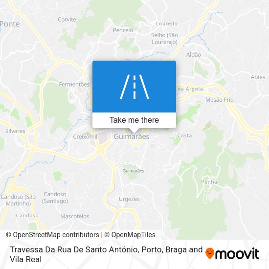 Travessa Da Rua De Santo António map