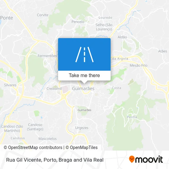 Rua Gil Vicente map