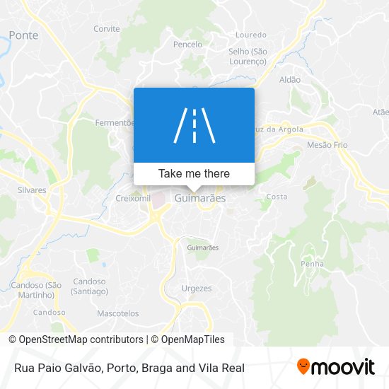 Rua Paio Galvão mapa