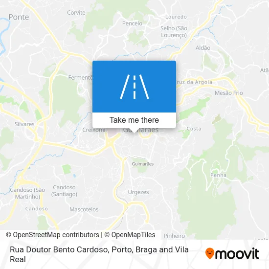Rua Doutor Bento Cardoso map