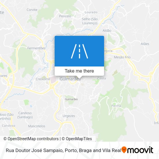 Rua Doutor José Sampaio mapa