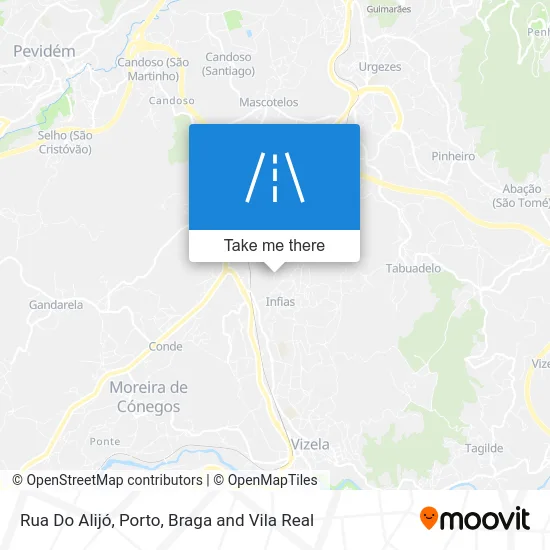 Rua Do Alijó map
