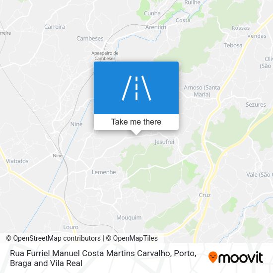 Rua Furriel Manuel Costa Martins Carvalho map