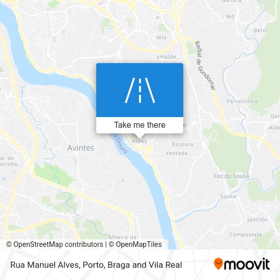 Rua Manuel Alves mapa