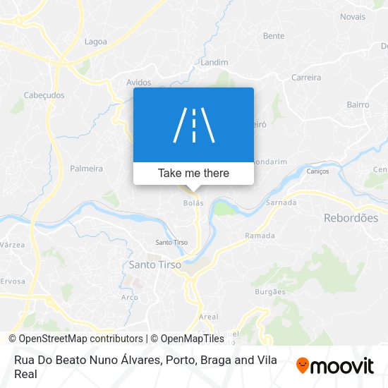 Rua Do Beato Nuno Álvares map
