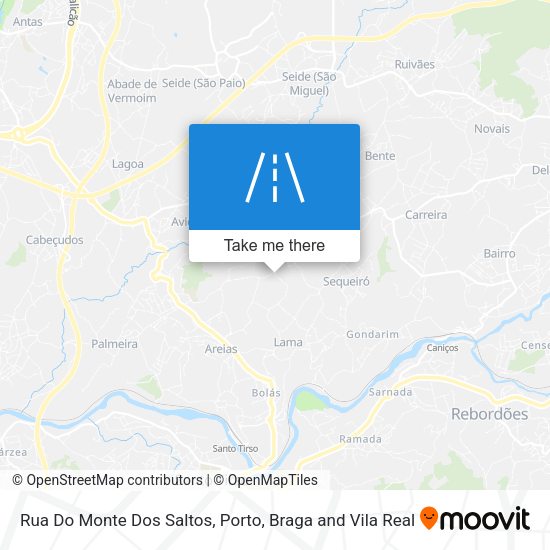 Rua Do Monte Dos Saltos mapa