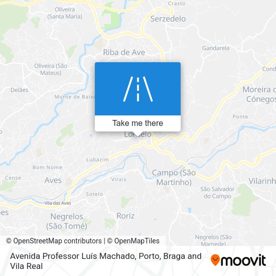 Avenida Professor Luís Machado map