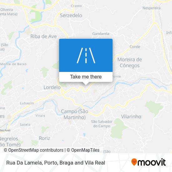 Rua Da Lamela mapa