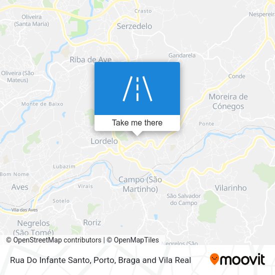 Rua Do Infante Santo mapa