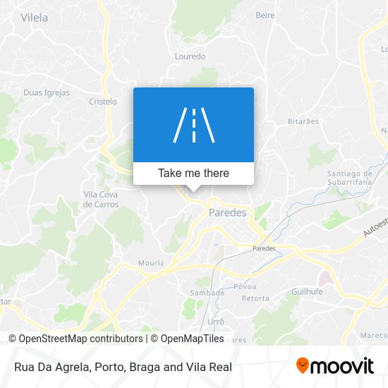 Rua Da Agrela map