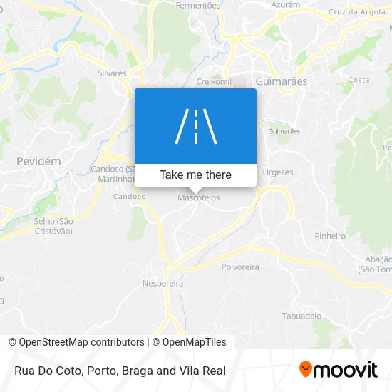 Rua Do Coto map