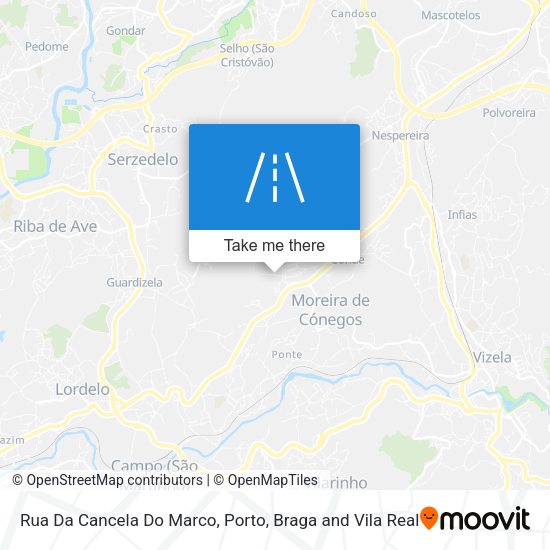 Rua Da Cancela Do Marco mapa