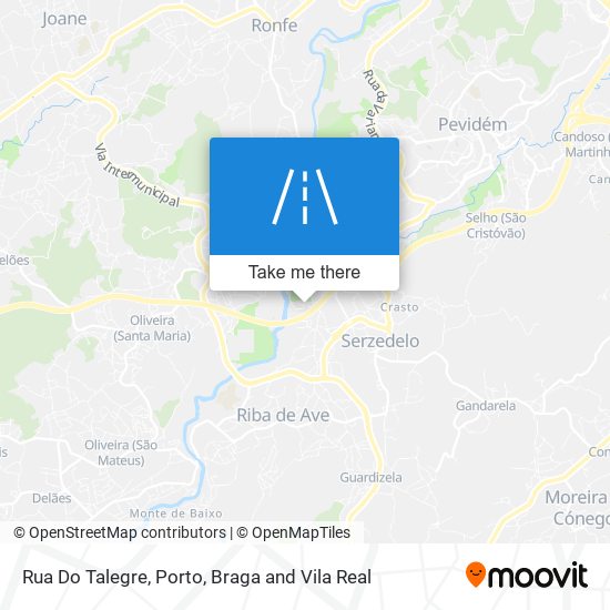 Rua Do Talegre mapa