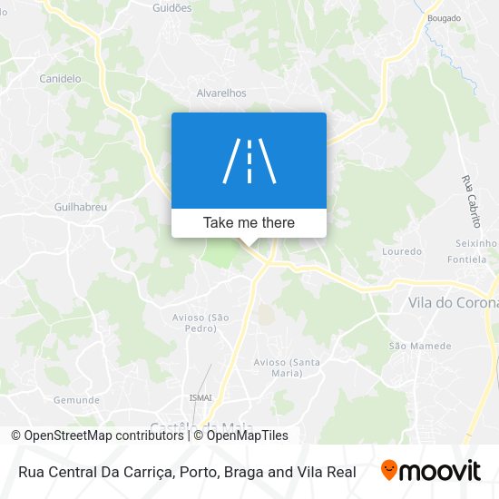 Rua Central Da Carriça map