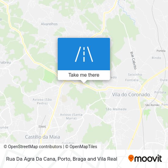 Rua Da Agra Da Cana mapa