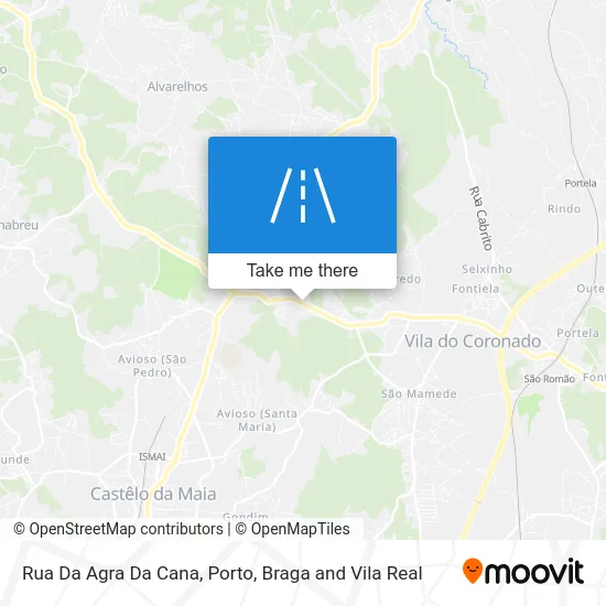 Rua Da Agra Da Cana map