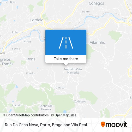 Rua Da Casa Nova mapa
