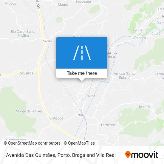 Avenida Das Quintães map
