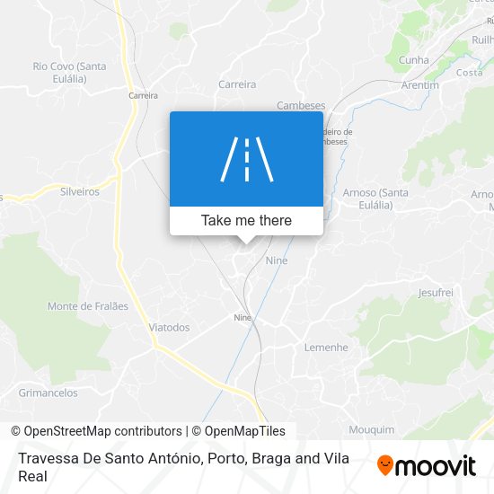 Travessa De Santo António map