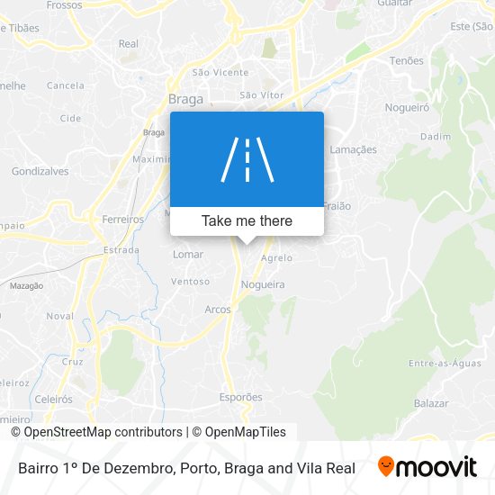 Bairro 1º De Dezembro map