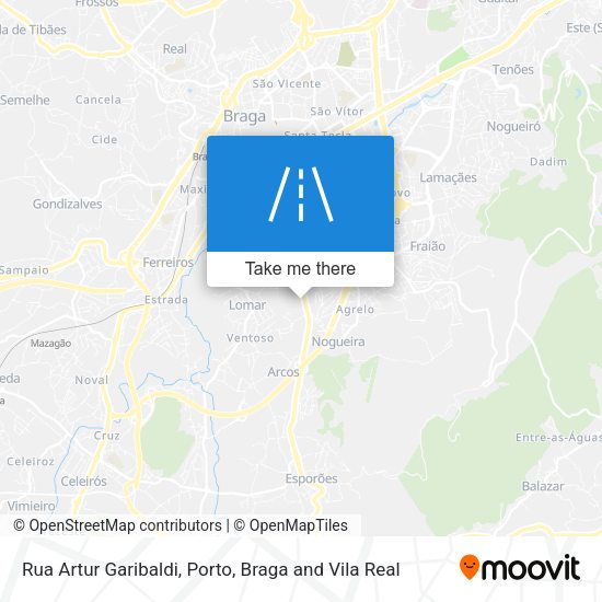 Rua Artur Garibaldi mapa