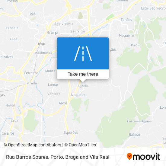 Rua Barros Soares mapa