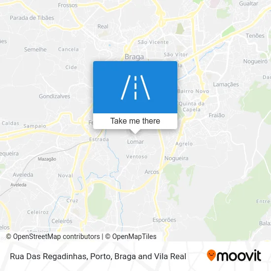 Rua Das Regadinhas map