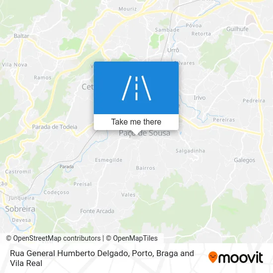 Rua General Humberto Delgado map