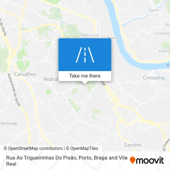 Rua As Trigueirinhas Do Pisão map