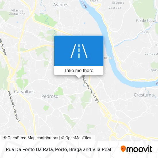 Rua Da Fonte Da Rata mapa