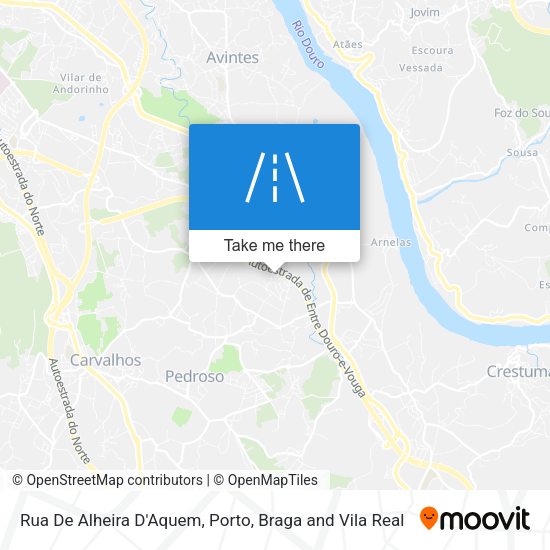 Rua De Alheira D'Aquem mapa