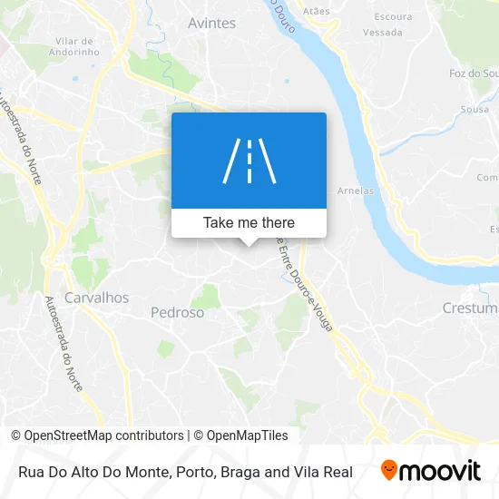 Rua Do Alto Do Monte map