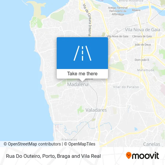 Rua Do Outeiro map