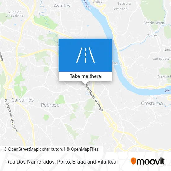 Rua Dos Namorados map