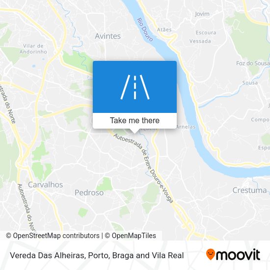 Vereda Das Alheiras mapa